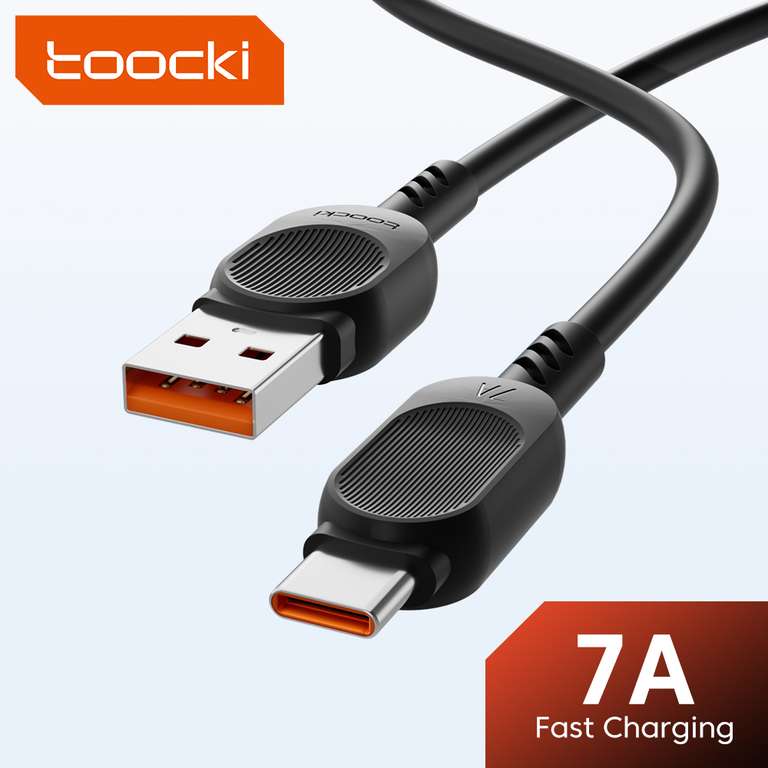 Toocki 7A кабель зарядки Type-c, 0.25 m