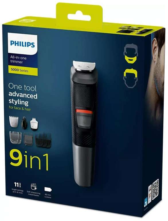 Мультитриммер аккумуляторный Philips MG5720 (борода + голова + нос и уши)
