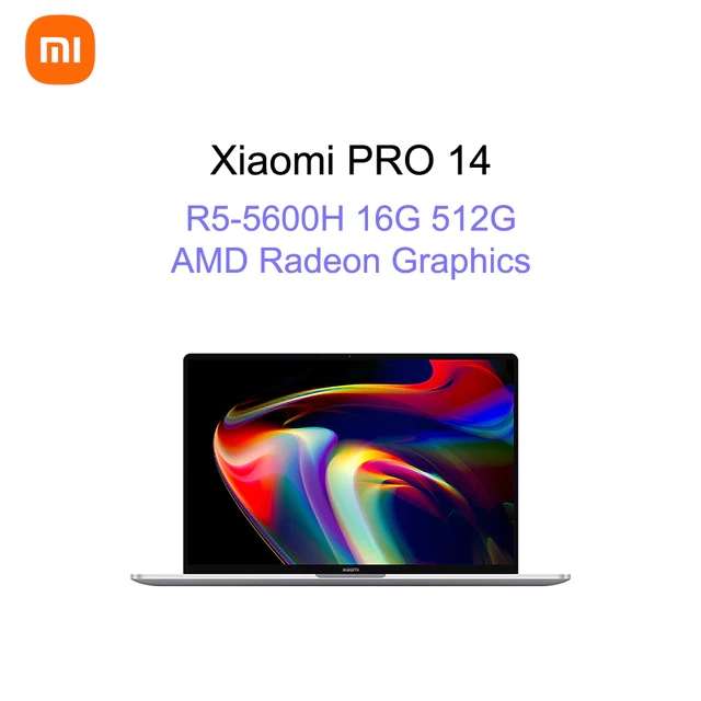 Ультрабук Xiaomi Pro 14, 14", IPS, 2560x1600, R5 5600H, 16G, 512G, AMD Radeon, Windows 10