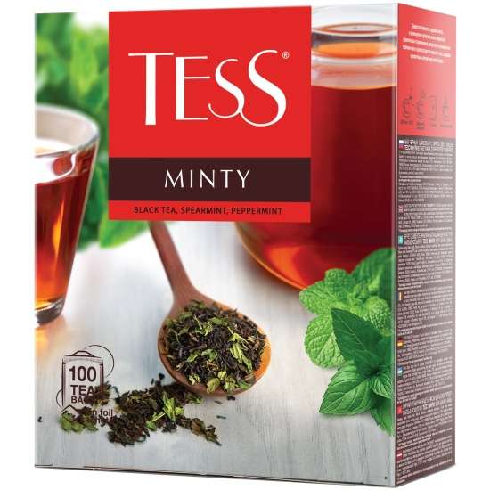 Чай TESS Earl Grey пакетированный, черный с добавками, 100 пакетиков (+ другие варианты черного/зеленого в описании)