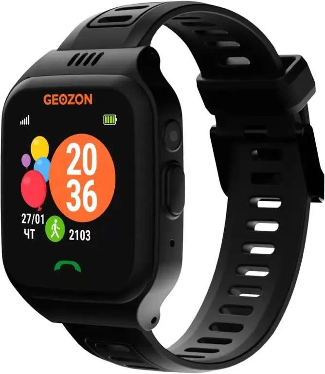 Смарт-часы Geozon ACTIVE с сим-картой, с GPS-геолокацией и Bluetooth