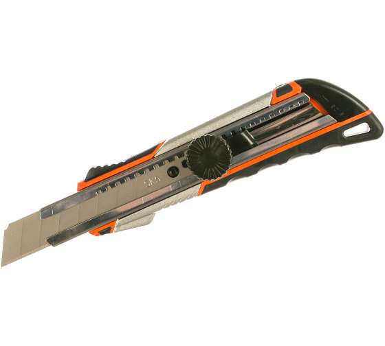 [Москва и др.] Строительный нож 18 мм, в металлическом корпусе с винтовым фиксатором Gigant GWK 628
