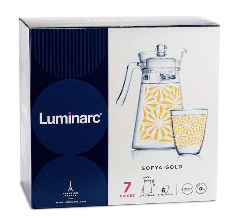 Набор питьевой Luminarc Sofya Gold, 7 предметов