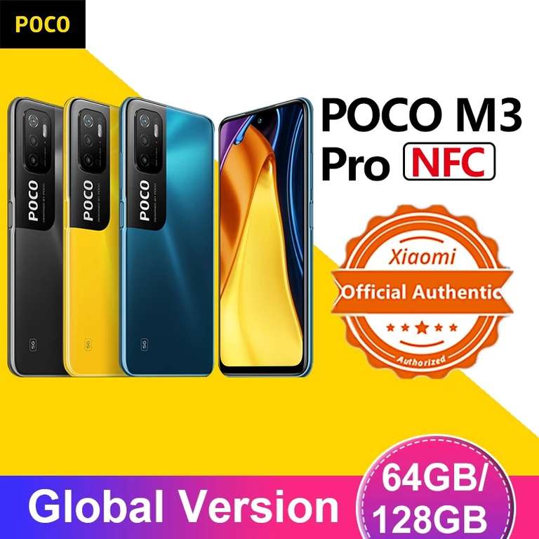 Смартфон POCO M3 PRO NFC 6/128 (при оплате через QIWI цена 13735₽)