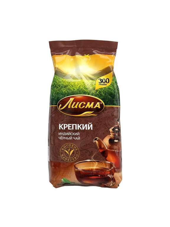 Чай листовой черный Лисма Крепкий, 300г