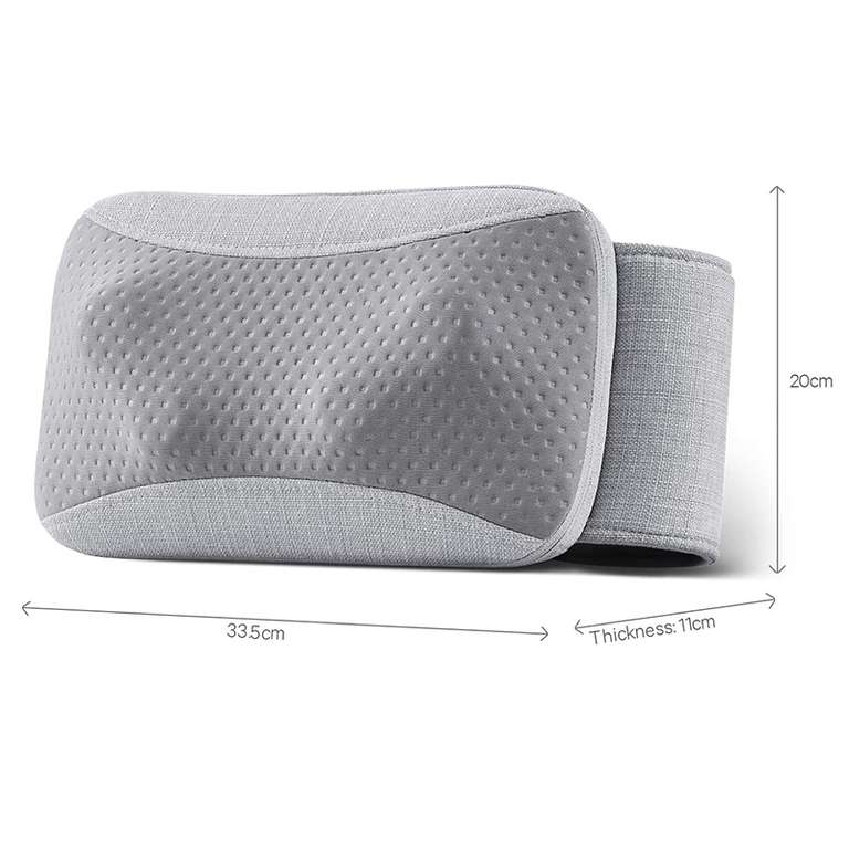 Массажная подушка NAIPO oPillow-P1 универсальная для массажа спины и шеи с подогревом (беспроводная)