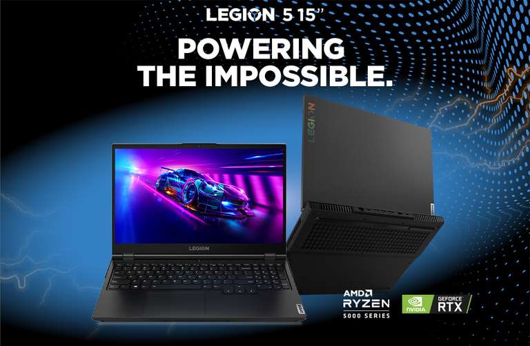 Ноутбук Lenovo Legion 5 (15.6", Ryzen 5600H, GeForce RTX 3070, 16+512 Gb, Windows 10)