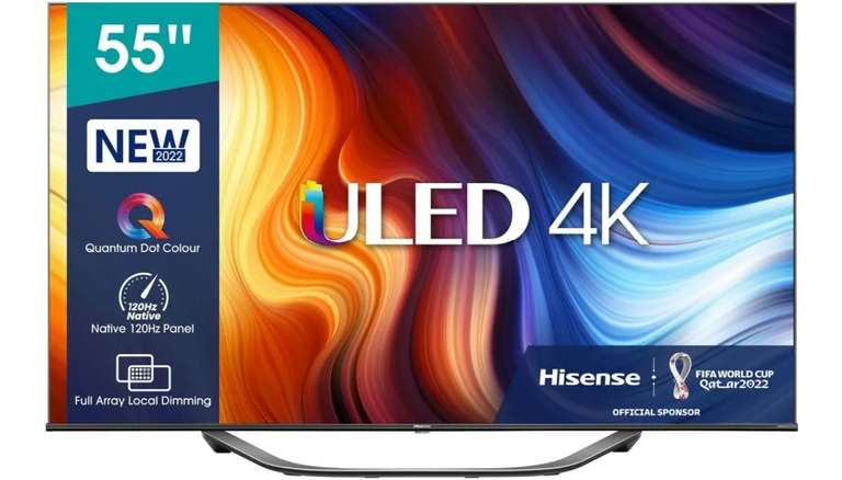 Телевизор Hisense 55U7HQ(2022) 55" QLED 4K UHD Smart TV + 20000 бонусов