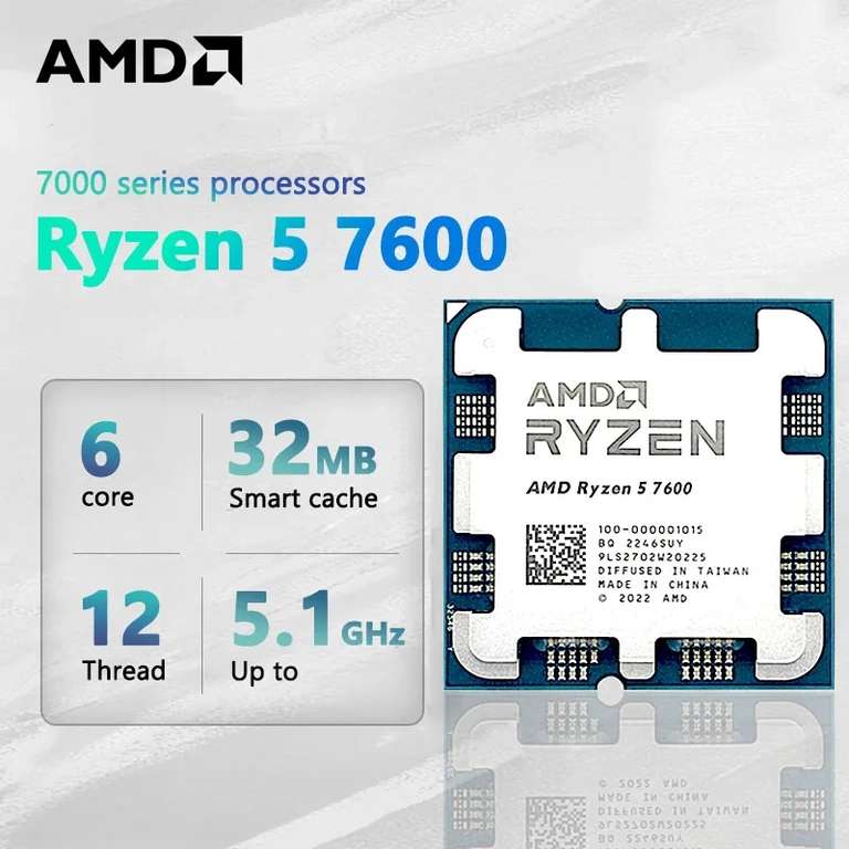 Процессор AMD Ryzen 5 7600 OEM (оформление через Казахстан)