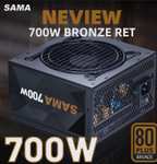 Блок питания компьютера SAMA Neview 700W 80plus bronze, 700 Вт (из-за рубежа, при оплате картой OZON)