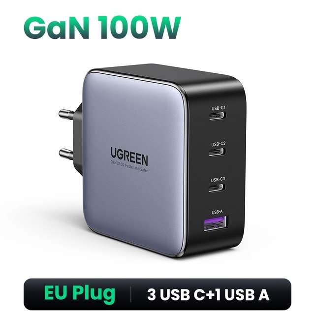 GaN зарядное устройство 100w от Ugreen