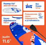 Надувная SUP-доска SIRENA MALIBU 11,6 с креплением для паруса (цена с Ozon картой)