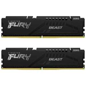 Оперативная память Kingston Fury Beast DDR5 6000 МГц 2x16 ГБ (KF560C40BBK2-32) (цена с ozon картой)