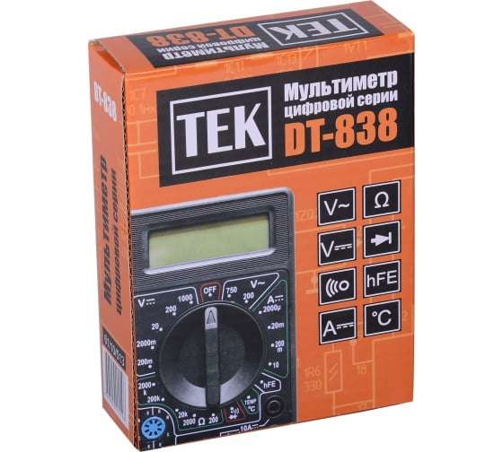 Мультиметр TEK DT 838