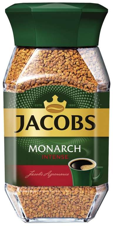 Кофе растворимый Jacobs Monarch Intense, стеклянная банка, 95 г