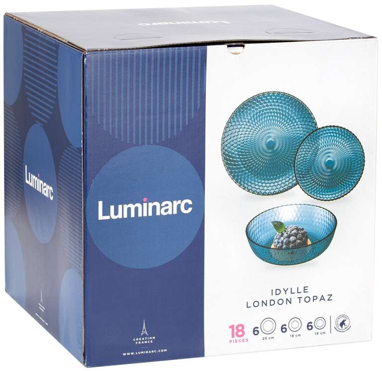 Столовый сервиз Luminarc Idylle Q4077/A0012/O0207, 6 персон, 18 предм.