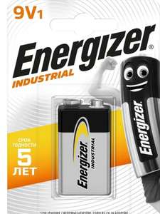 Щелочная батарейка Energizer Industrial 6LR61 "Крона"