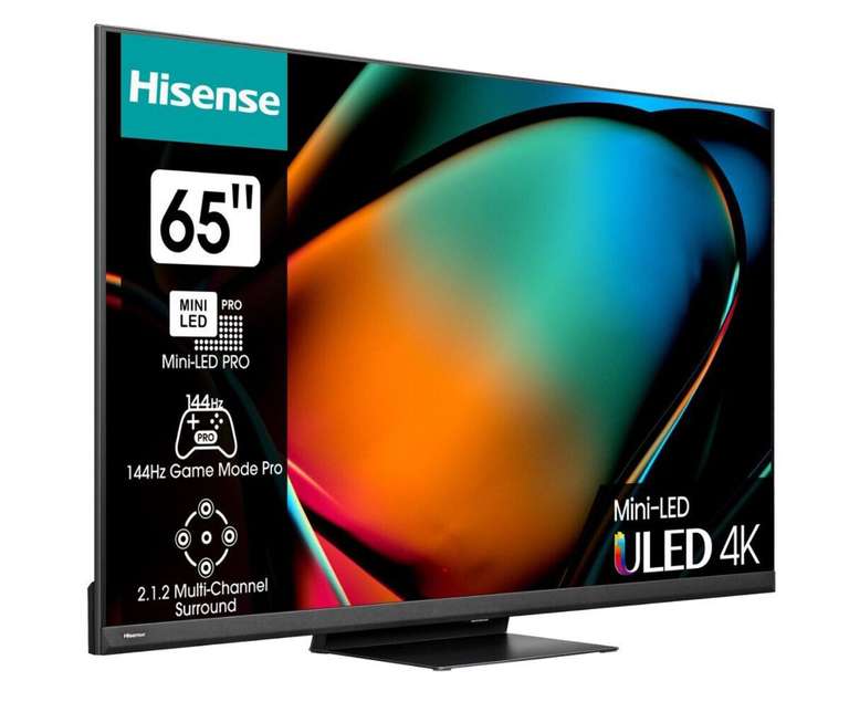 Телевизор Hisense 65U8KQ, 65" (165 см), UHD 4K, Smart TV