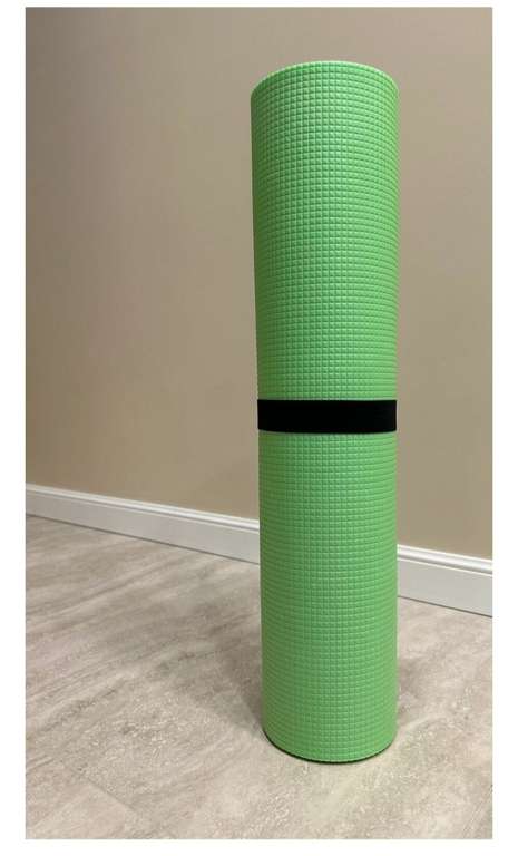 Коврик для фитнеса и йоги, нескользящий, размер 180×60×0.5