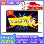 Ноутбук Xiaomi Redmi Book Pro 14 2024 U5 32 1024 2,8 K 120 Гц экран JYU4597CN