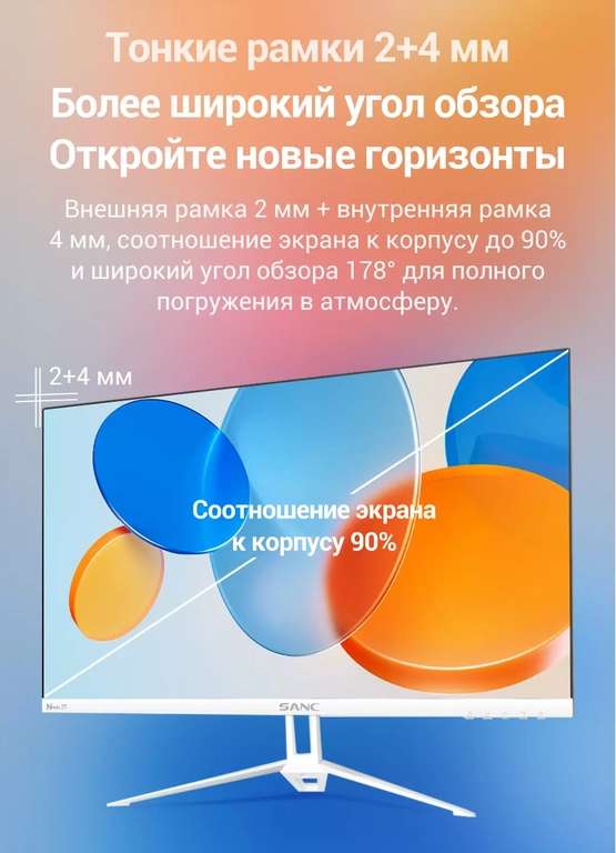 Монитор SANC N500III 23,8" 75Hz 1920x1080 IPS