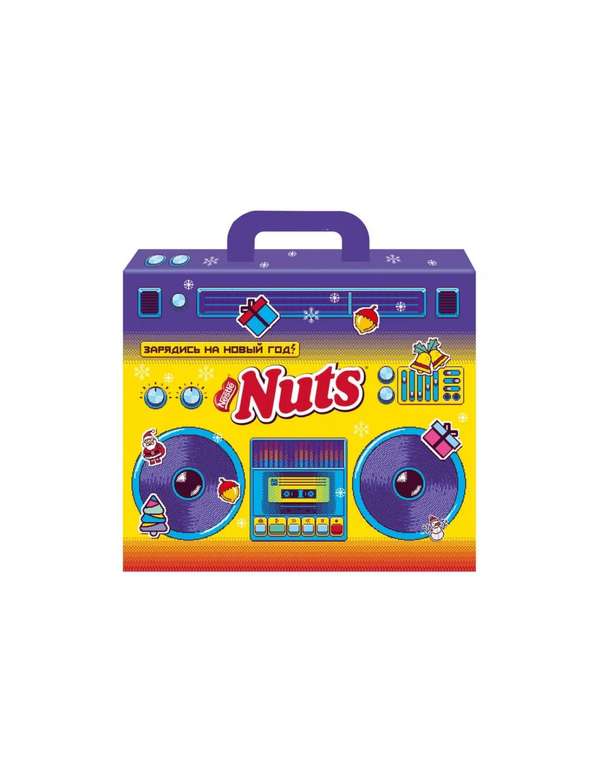 Набор конфет Nestlé NUTS Магнитофон, 424.6 г