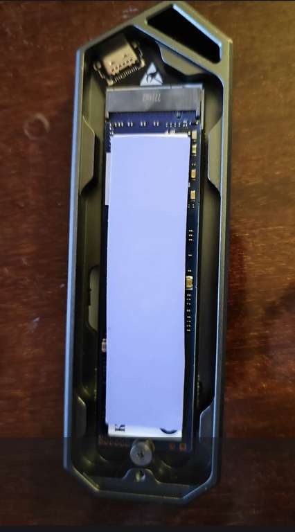 (RGB) Кейс Переходник UnionSine SSD m2 type-c