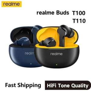TWS наушники Realme Buds T100 и Realme Buds T110