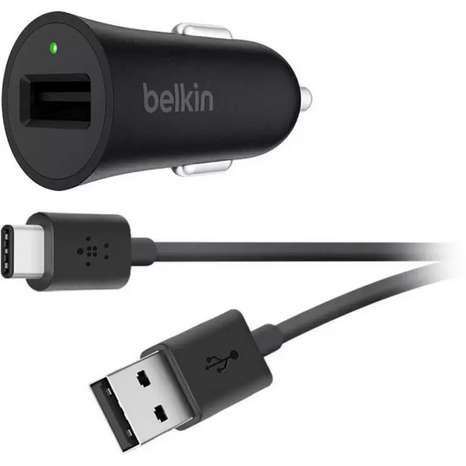 Автомобильное зарядное устройство Belkin Boost Up + провод type-c