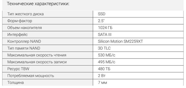 SSD накопитель DIGMA Run S9 2.5" 1 ТБ (DGSR2001TS93T) + 880 бонусов (при оплате SberPay, иначе 838 бонусов)