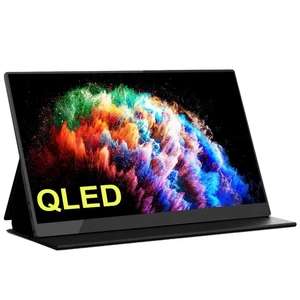 Портативный монитор QLED, 15.6 дюйма, HDR, USB-С, HDMI, IPS, 1920x1280, 60 Гц, 3 мс