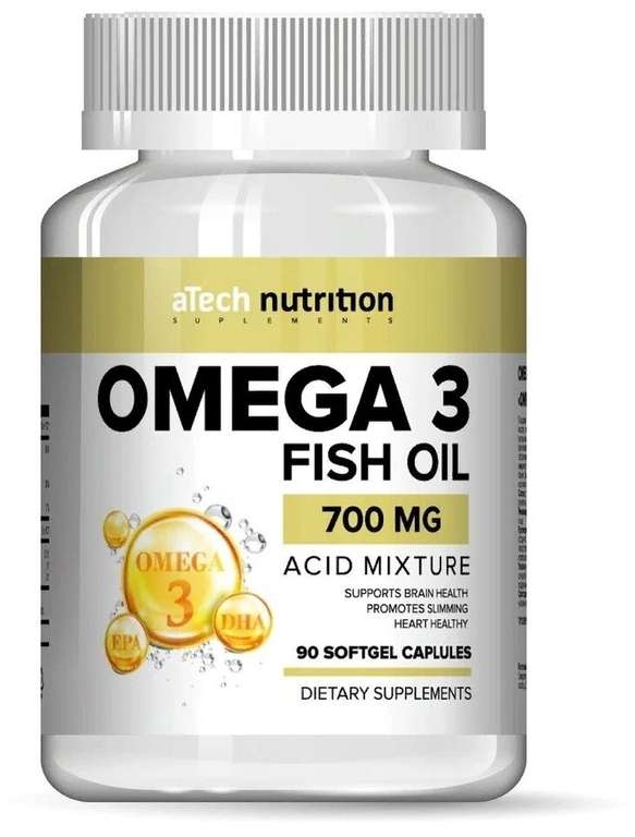 ATech Nutrition Omega 3 мягк. капс., 90 шт.