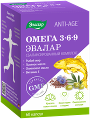 Эвалар Anti-age Омега 3-6-9 капс., 60 шт.