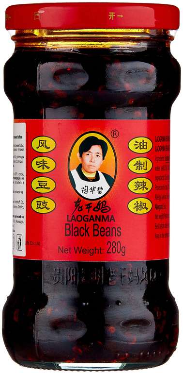 Соус из черных соевых бобов и чили Lao Gan Ma 280 грамм