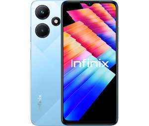 Смартфон Infinix hot 30i, 4/64, голубой + возврат 1492 бонуса (продаввец Мегафон-Йота)