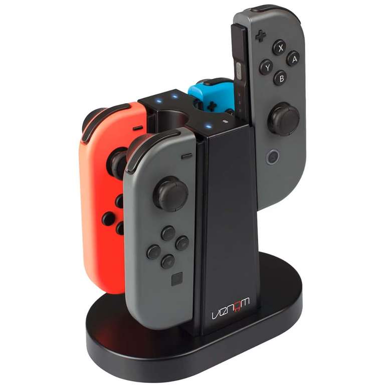 Зарядное устройство Venom Nintendo Switch Quad Charger для четырёх контроллеров Joy-Con (+ еще аксессуары по 79 руб. в описании)