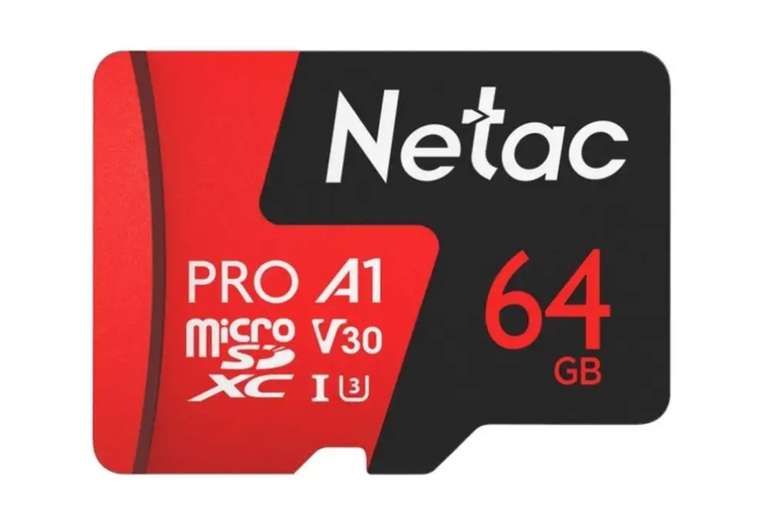Карта памяти Netac P500 Extreme Pro NT02P500PRO-064G-S, 64GB