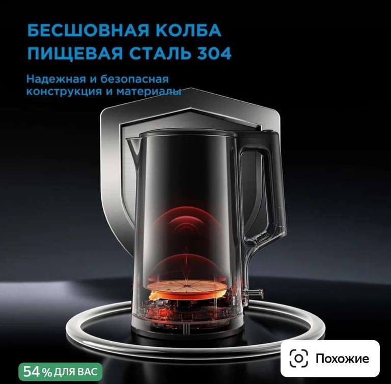 Чайник электрический Midea MK-8065 (с картой Я Пэй)