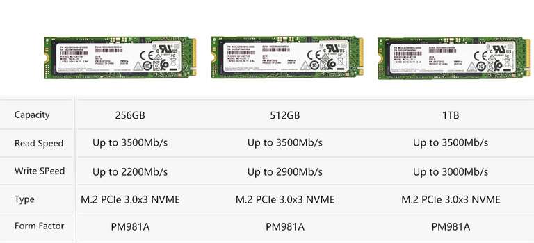 Накопитель SSD Samsung PM981A 1tb ( ОЕМ Версия 970 EVO PLUS )