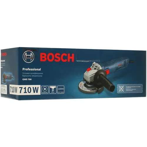 Углошлифовальная машина Bosch GWS 700, 700 Вт, 11000 об./мин.