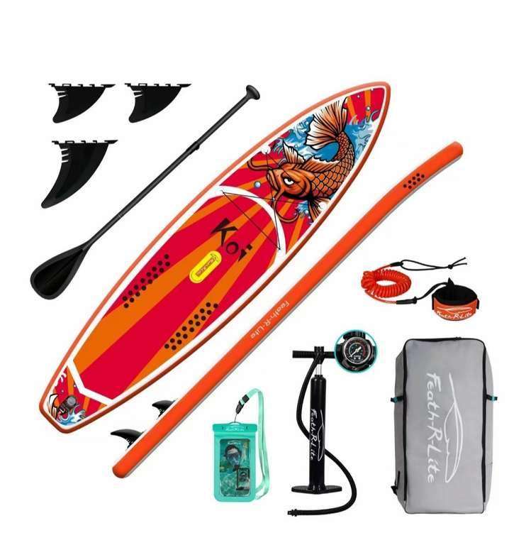 Sup Board Koi с веслом и страховочной веревкой 350*15*85 см (с Ozon картой)