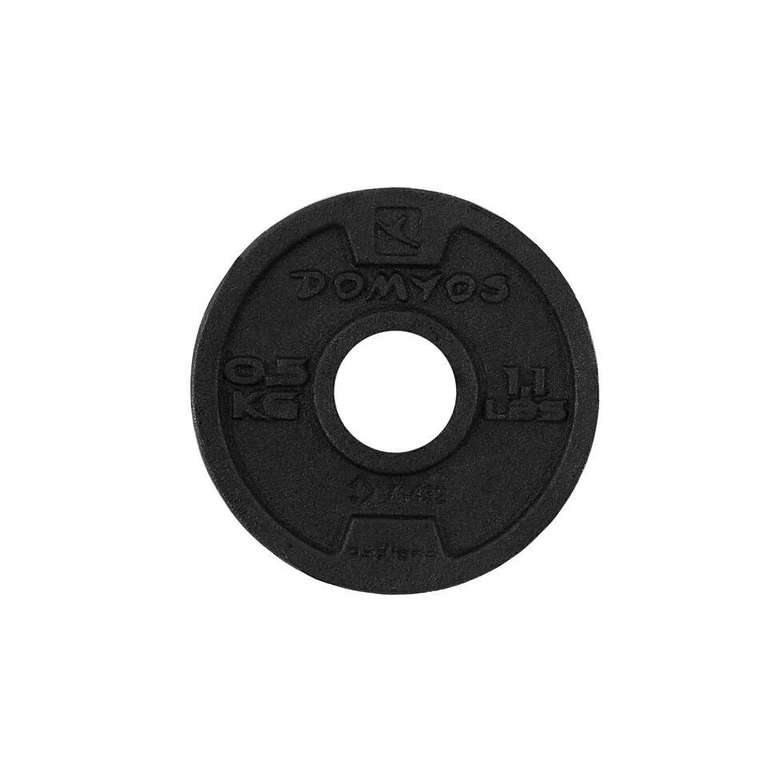 Чугунный диск для тренировок 28 мм CORENGTH Х DECATHLON 0,5 кг