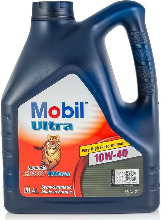 [Сочи и др.] Моторное масло MOBIL Ultra 10W-40 4л. полусинтетическое