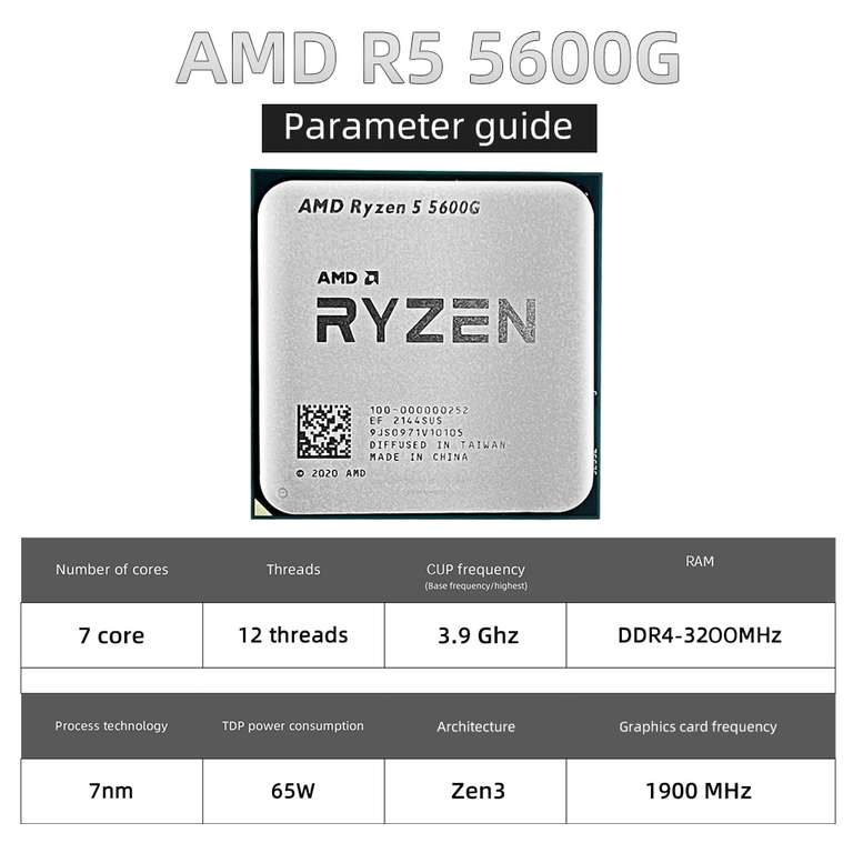 Процессор AMD Ryzen 5 5600G R5