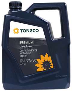 Синтетическое моторное масло Taneco Premium Ultra Synth 5W-30 (SN, GF-5) 4 л