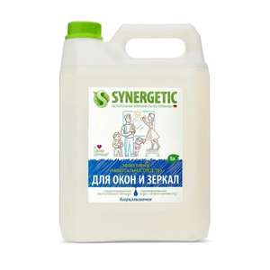 Средство для стекол и зеркал SYNERGETIC универсальное, 5 л