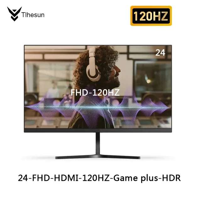 Монитор Tlhesun (24", FullHD, IPS, 120 Гц, 400 кд/м²), цена в приложении