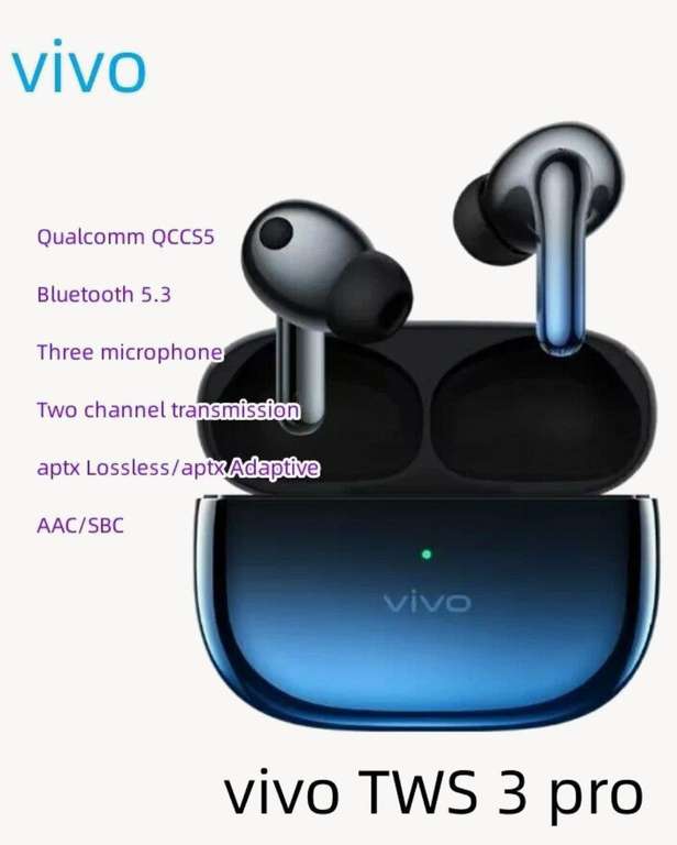 Беспроводные наушники Vivo TWS 3 Pro Синий