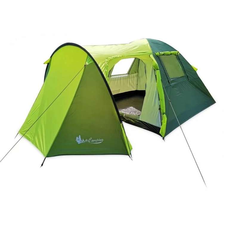 Палатка MiMir Outdoor ART-1504, кемпинговая, 3 места, green (+ возврат 2763 бонусов)