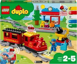 Конструктор LEGO DUPLO Поезд на паровой тяге 10874